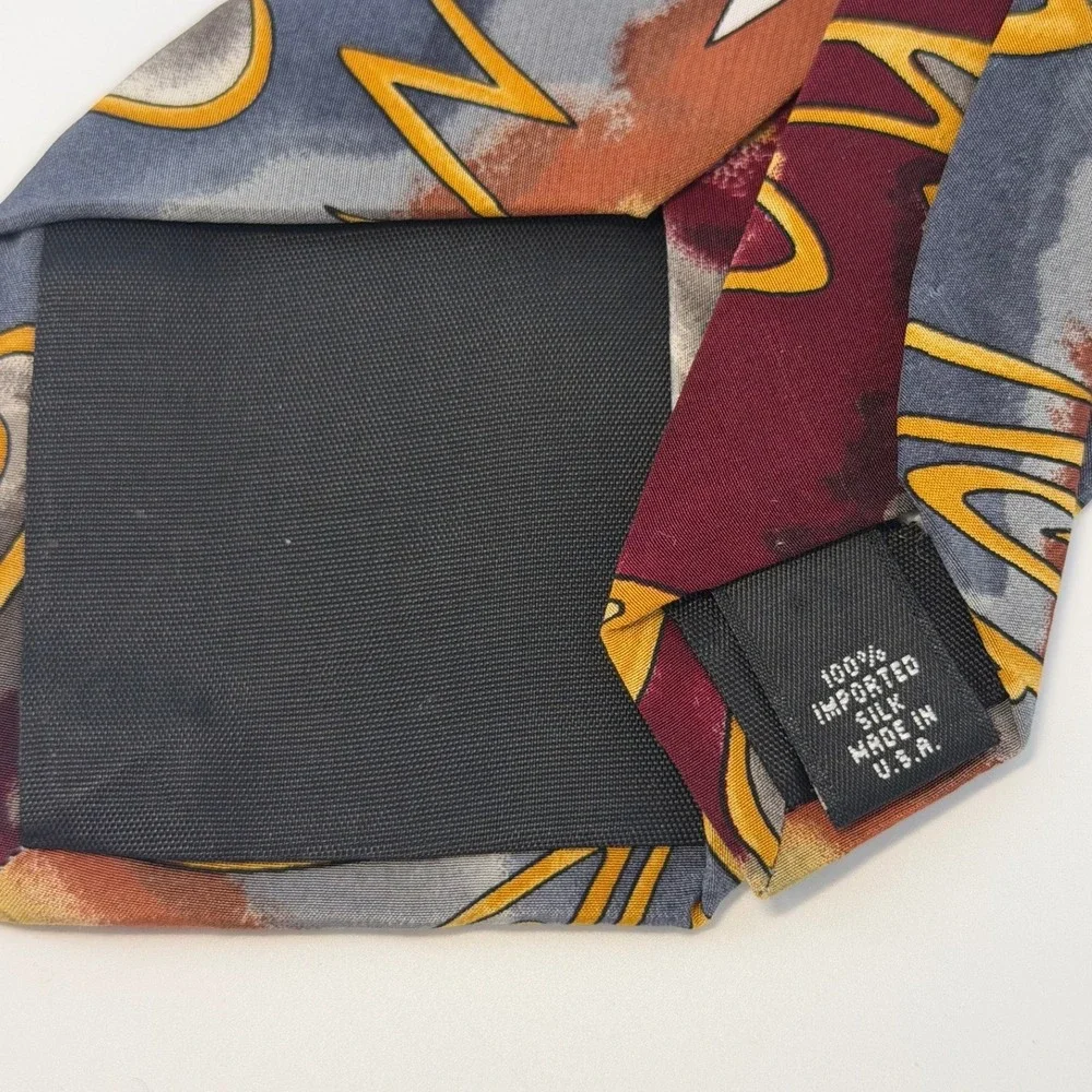 Vintage Grateful Dead Electric First Set Silk Tie Mens Abstract Psychedelic 0827